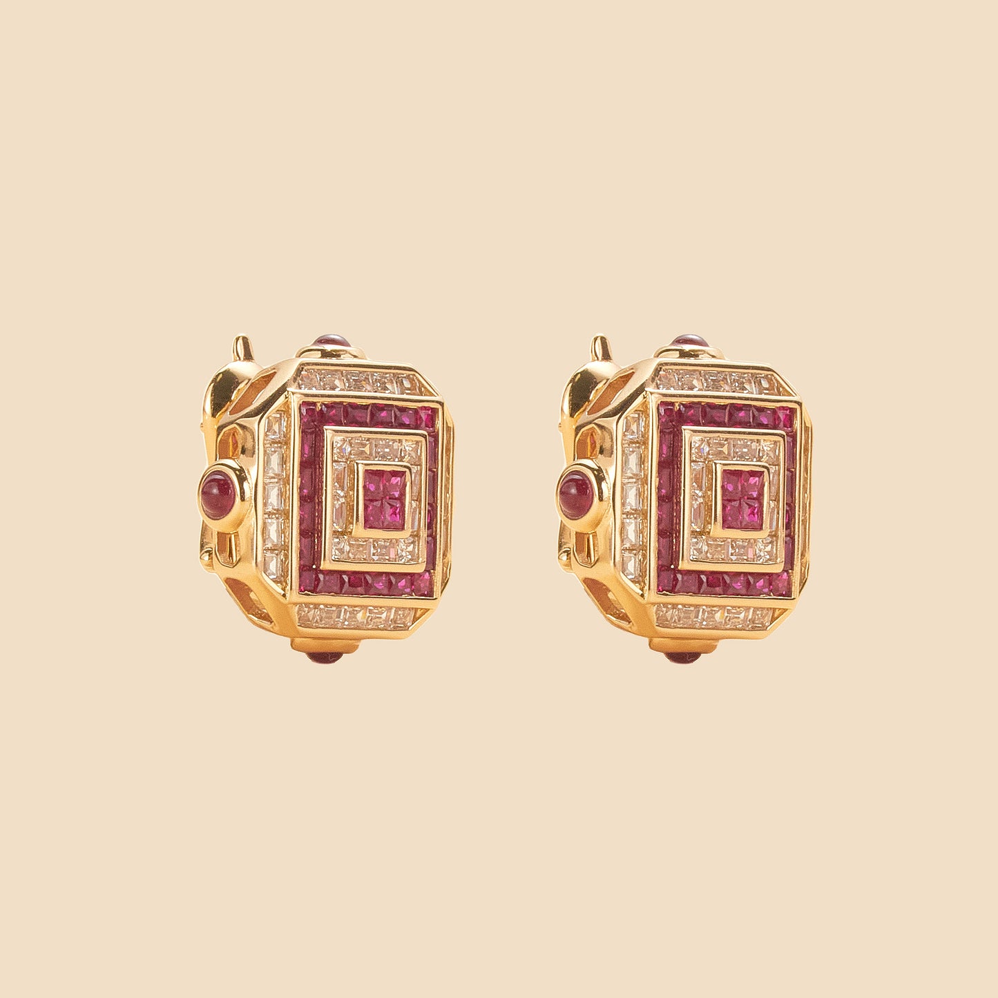 Red sugar earrings