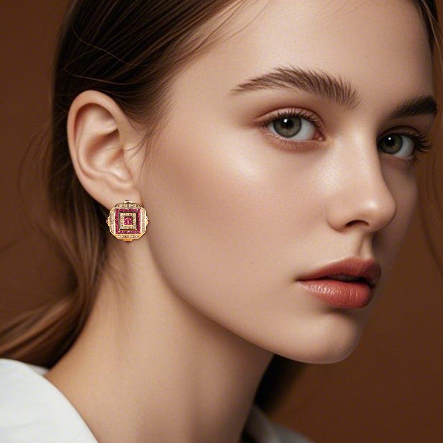 Red sugar earrings