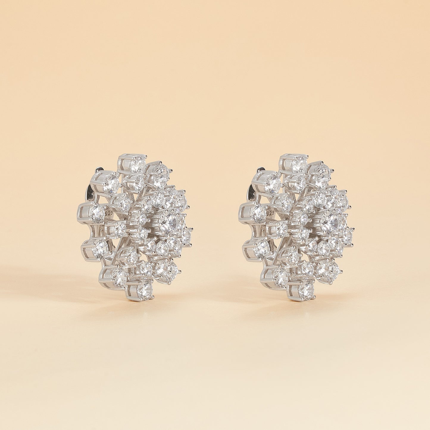 Snow Crystal Blossom earrings
