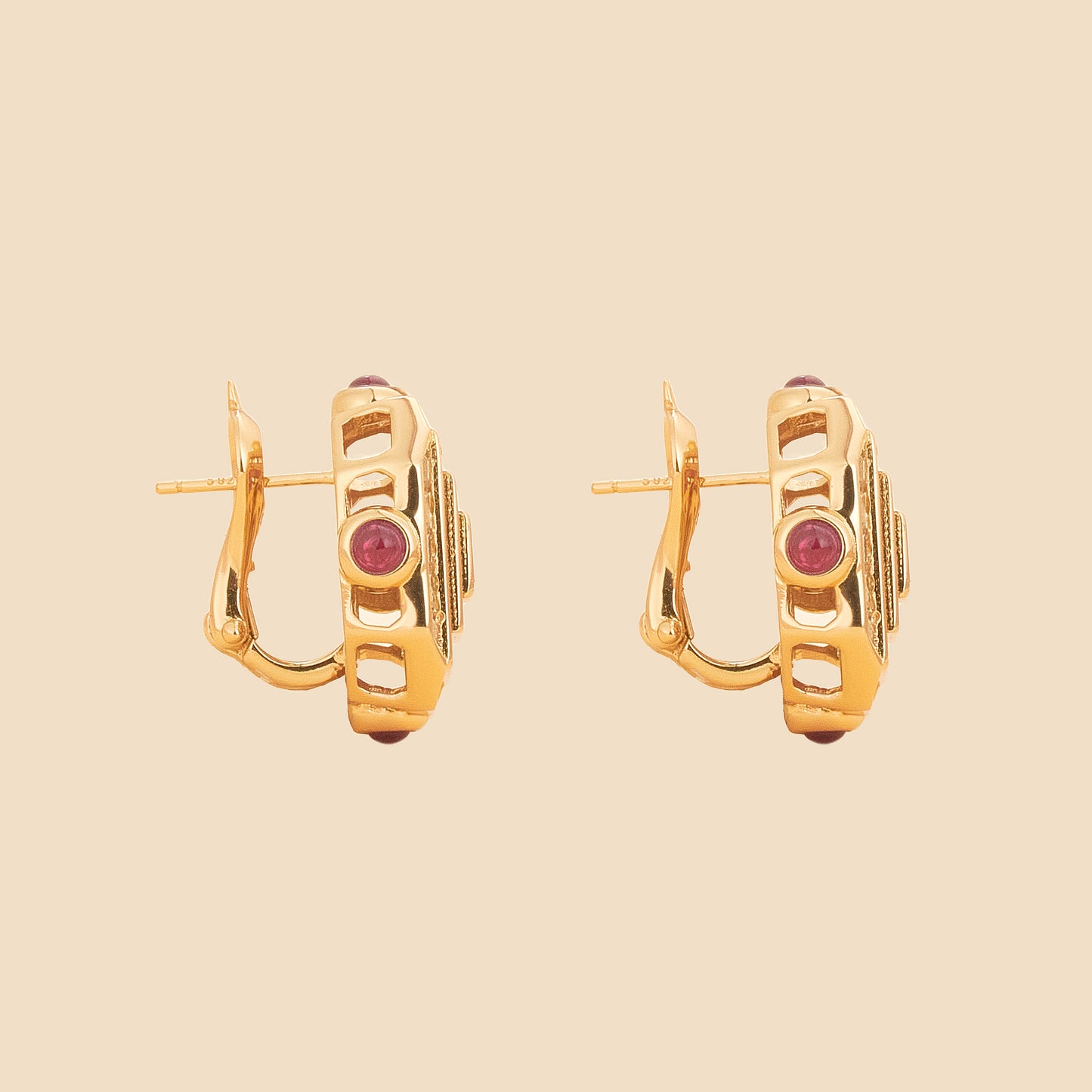 Red sugar earrings