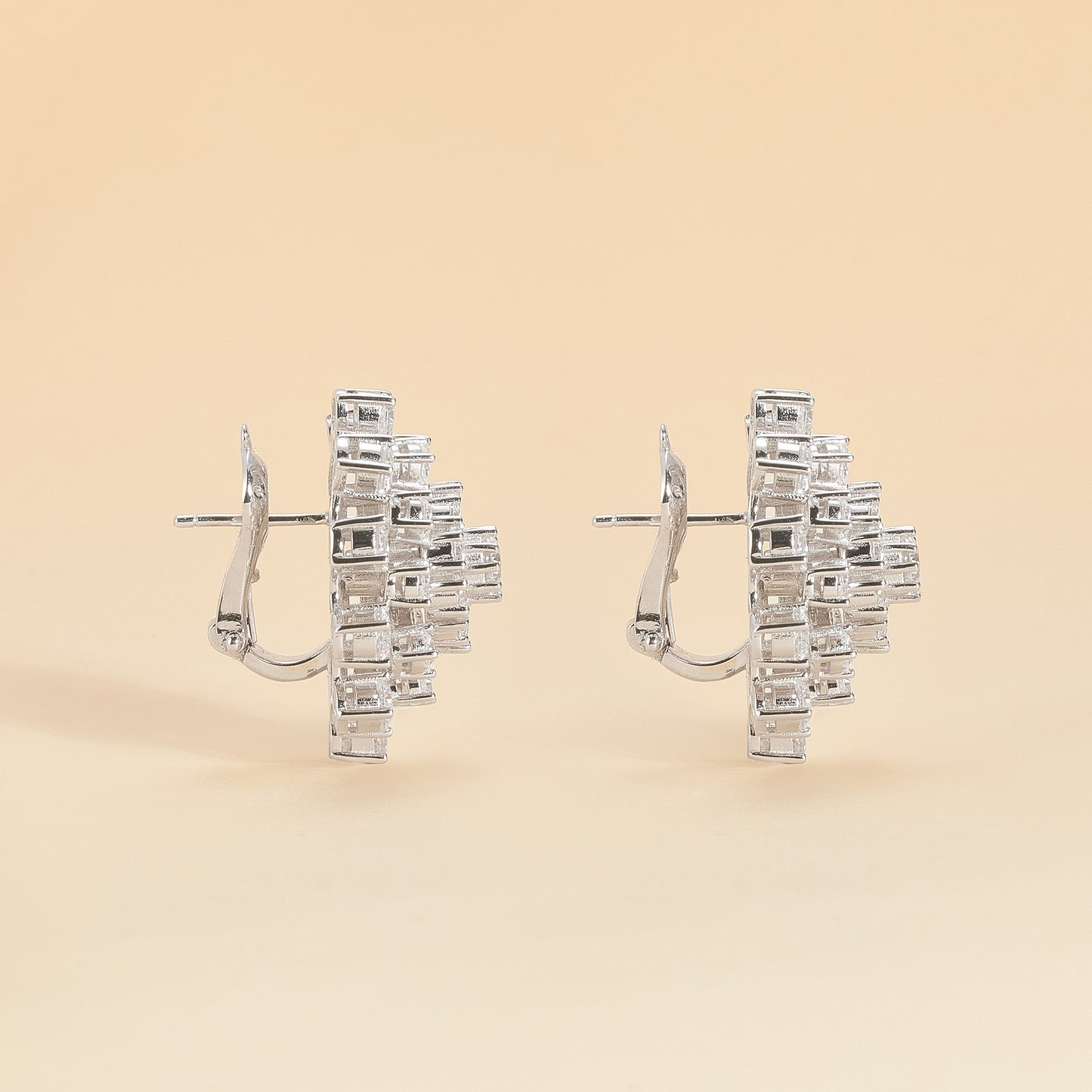 Snow Crystal Blossom earrings