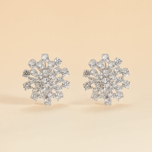 Snow Crystal Blossom earrings