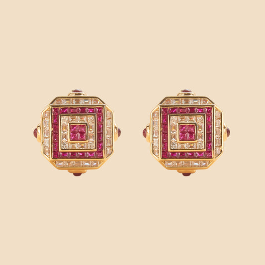 Red sugar earrings